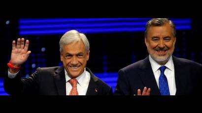 Sebastián Piñera (izquierda) y Alejandro Guillier