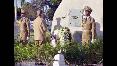 Ceremonia en homenaje a Fidel