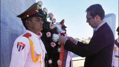 Presidente serbio rindió tributo a José Martí