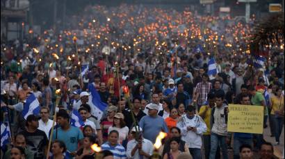 Movilización nacional en Honduras