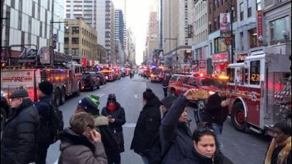 Explosión en terminal de autobuses de Nueva York