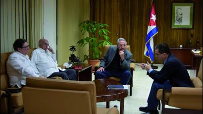 Recibió Raúl al Canciller de Venezuela Jorge Alberto Arreaza Monserrat.