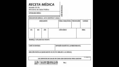 Entra en circulación nuevo modelo de recetas médicas