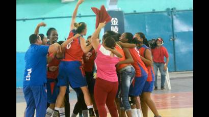 Equipo de baloncesto femenino de Sancti Spíritus.