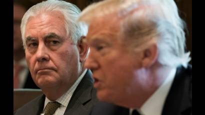 Las discrepancias entre Trump y Tillerson