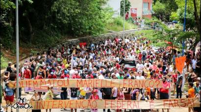 Condena al asesinato de Marielle Franco