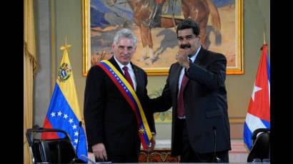 Venezuela podrá contar con Cuba hoy y siempre