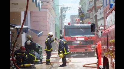 Incendio en local tecnológico de Etecsa en Villa Clara