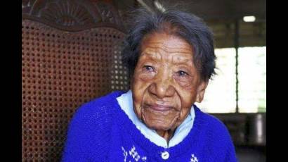 María Emilia Quesada Blanco, la persona más longeva de Cuba
