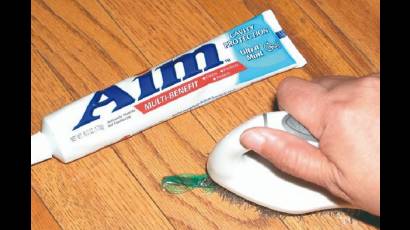 Pasta dental útil para limpiar manchas
