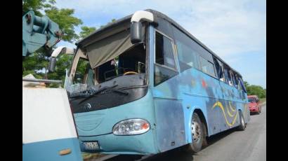 Accidente masivo en Santi Spíritus