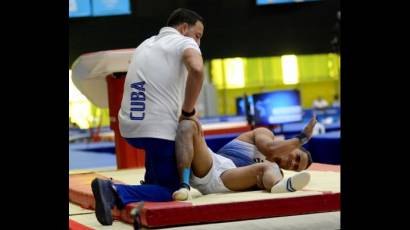 Gimnasta cubano Alberto Leyva