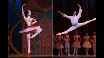 Los primeros bailarines del Ballet Nacional de Cuba (BNC) Grettel Morejón y Dani Hernández