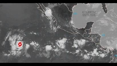 Tormenta tropical Lane en la costa oeste de México