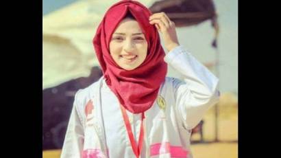 La auxiliar médica Razan al Najjar
