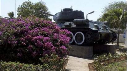 A tank used in the battles of Playa Girón