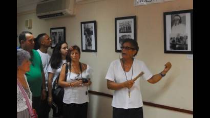 Como colofón se inauguró la Expo Nuestro Fidel que consta de 31 piezas compuestas por fotografías