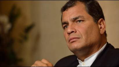 Rafael Correa, ex presidente de Ecuador