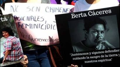Activista indígena Berta Cáceres