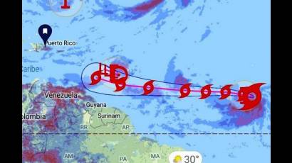 Se forma la tormenta tropical Kirk, al sur de las islas de Cabo Verde