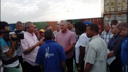 Miguel Díaz-Canel en Batabanó