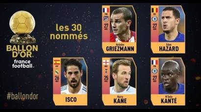 France Football va descubriendo los 30 candidatos para el Balon de Oro y ya se conocen los primeros