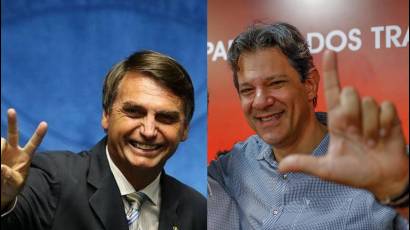 Bolsonaro y Haddad