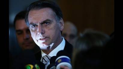 El presidente de Brasil Jair Bolsonaro.