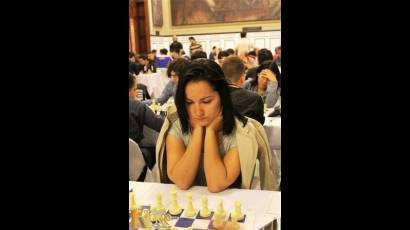 Yerisbel Miranda en el Campeonato Mundial de ajedrez femenino