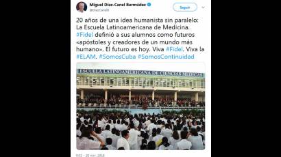 Twitter de Díaz Canel