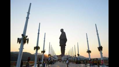 La estatua más grande del mundo, dedicada a un héroe de la independencia india