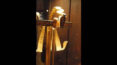 La diadema del rey Tutankamón