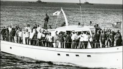 El 2 de enero de 1974, los expedicionarios sobrevivientes protagonizaron el último viaje del yate