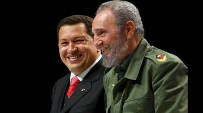 Fidel y Chávez