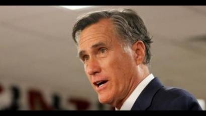 El excandidato presidencial de EE.UU., Mitt Romney, criticó la falta de carácter del presidente de ese país, Donald Trump