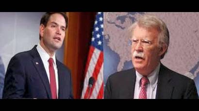 Bolton y Rubio sopesan nuevos planes agresivos contra Venezuela