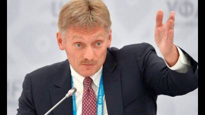 El portavoz del Kremlin Dmitri Peskov