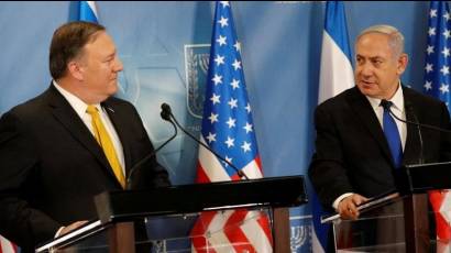 Mike Pompeo y Benjamin Netanyahu