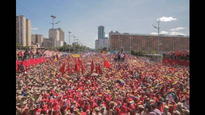 La concentración chavista