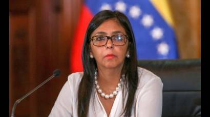 Delcy Eloína Rodríguez Gómez, abogada y diplomática