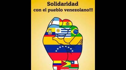 El pueblo cubano continúa manifestando expresiones de solidaridad con Venezuela