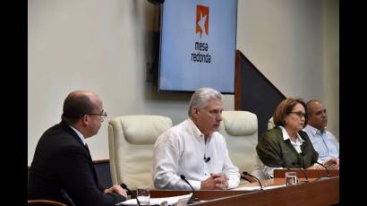 Díaz-Canel comparece en la Mesa Redonda