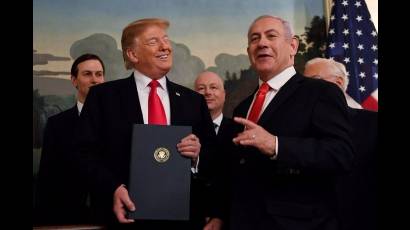 Donald Trump y Benjamín Netanyahu