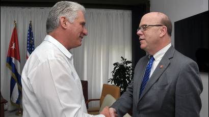 Díaz -Canel recibe a congresista estadounidense