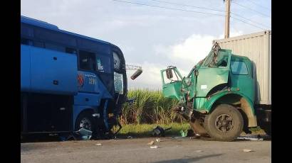 Accidente de tránsito en Sancti Spíritus