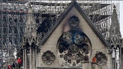 Catedral de Notre Dame tras incendio