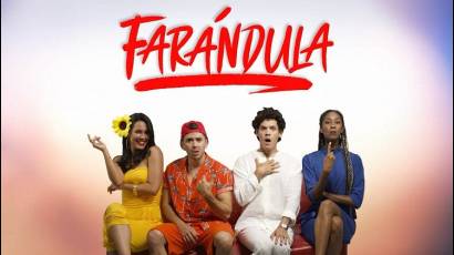 Parte del elenco de Farándula