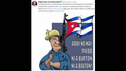 Presidente cubano rechaza ley Helms Burton