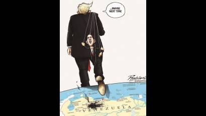 Juan Guaidó la marioneta de Trump