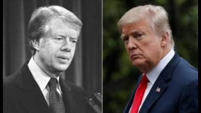 Jimmy Carter y Donald Trump